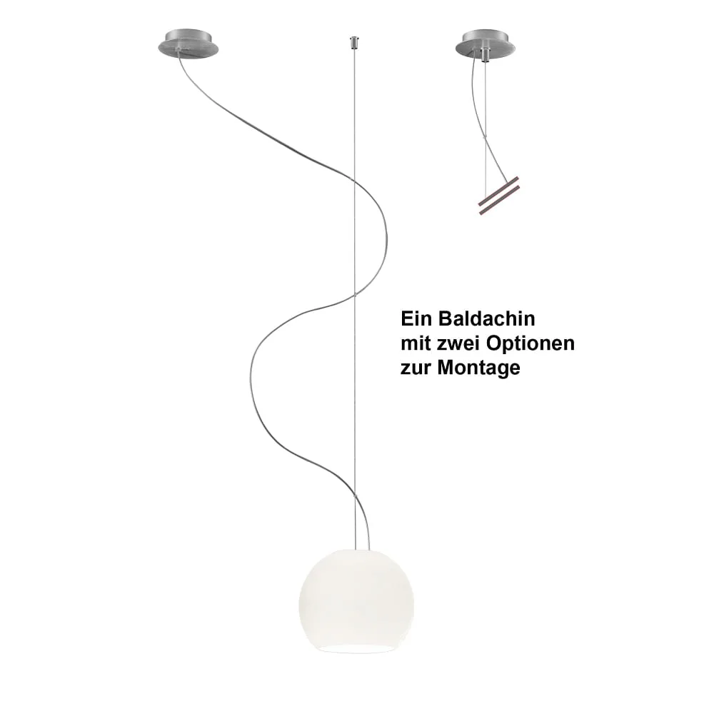 Casablanca Pendelleuchte BALL, E27, IP20, opalweiß matt