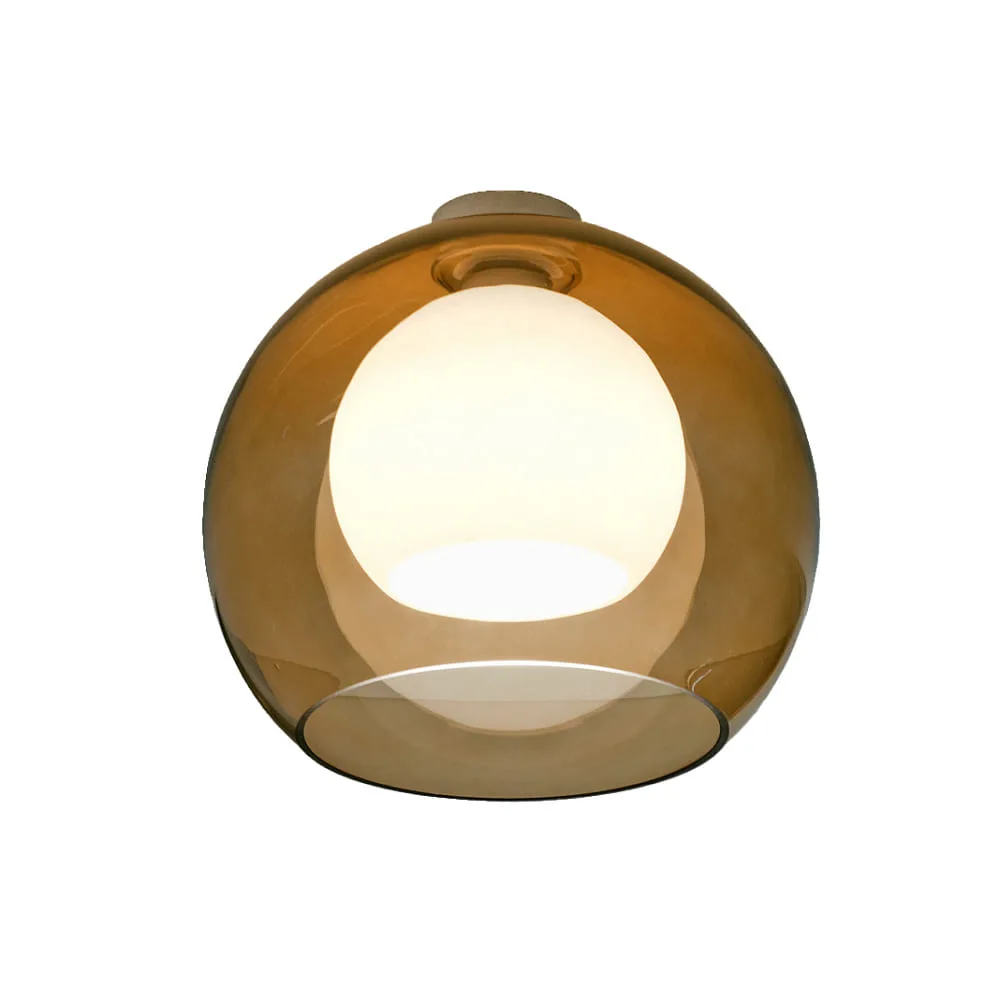 [CSB-BA37-D154A] Casablanca Plafonnier BALL E27 IP20, aluminium brossé, cuivre, dimmable