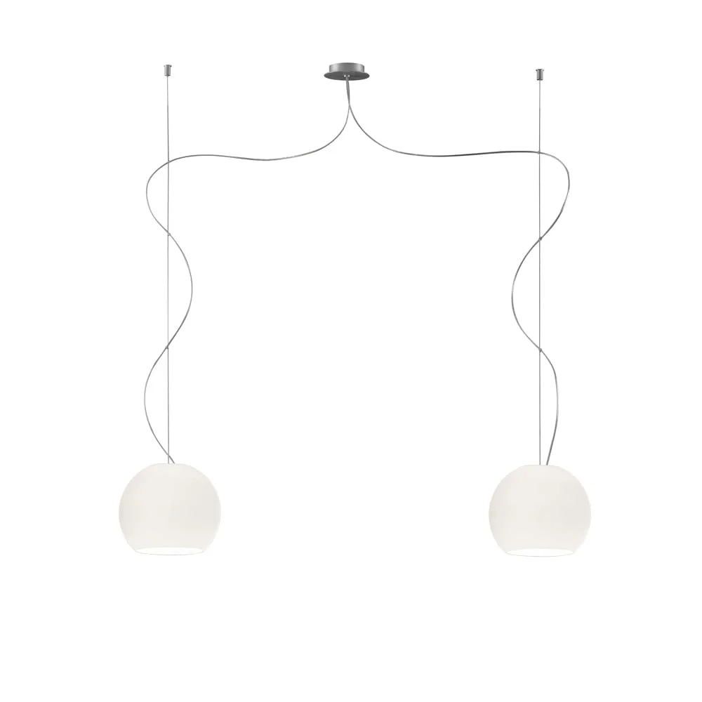 [CSB-BA11-B87A] Casablanca Suspension BELL, 2x E27, IP20, blanc opale mat, max. 75 W
