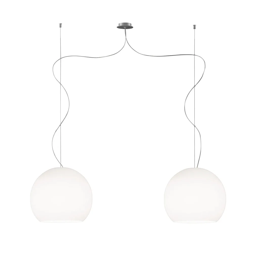 Casablanca Suspension BELL, 2x E27, IP20, blanc opale mat, max. 105 W