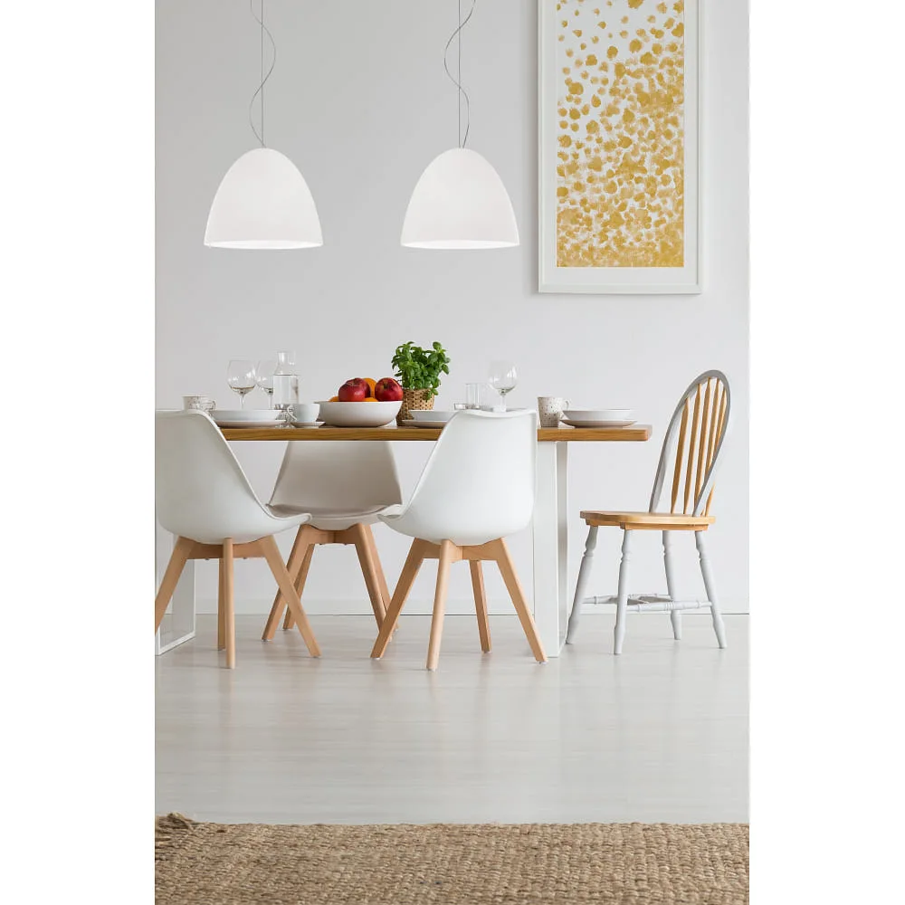 Casablanca Suspension BELL, 2x E27, IP20, blanc mat, max. 105 W