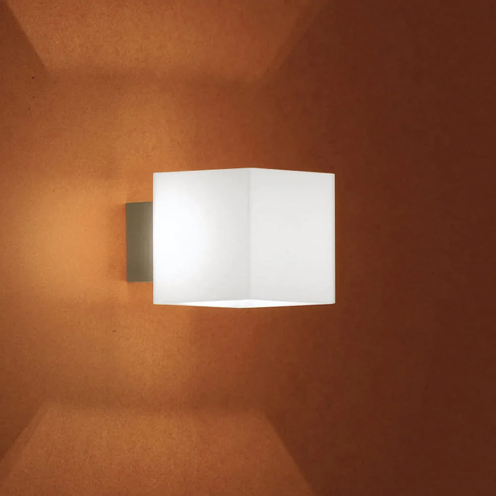 Casablanca Wall luminaire CUBE, 1x G9, IP20, opal white matt
