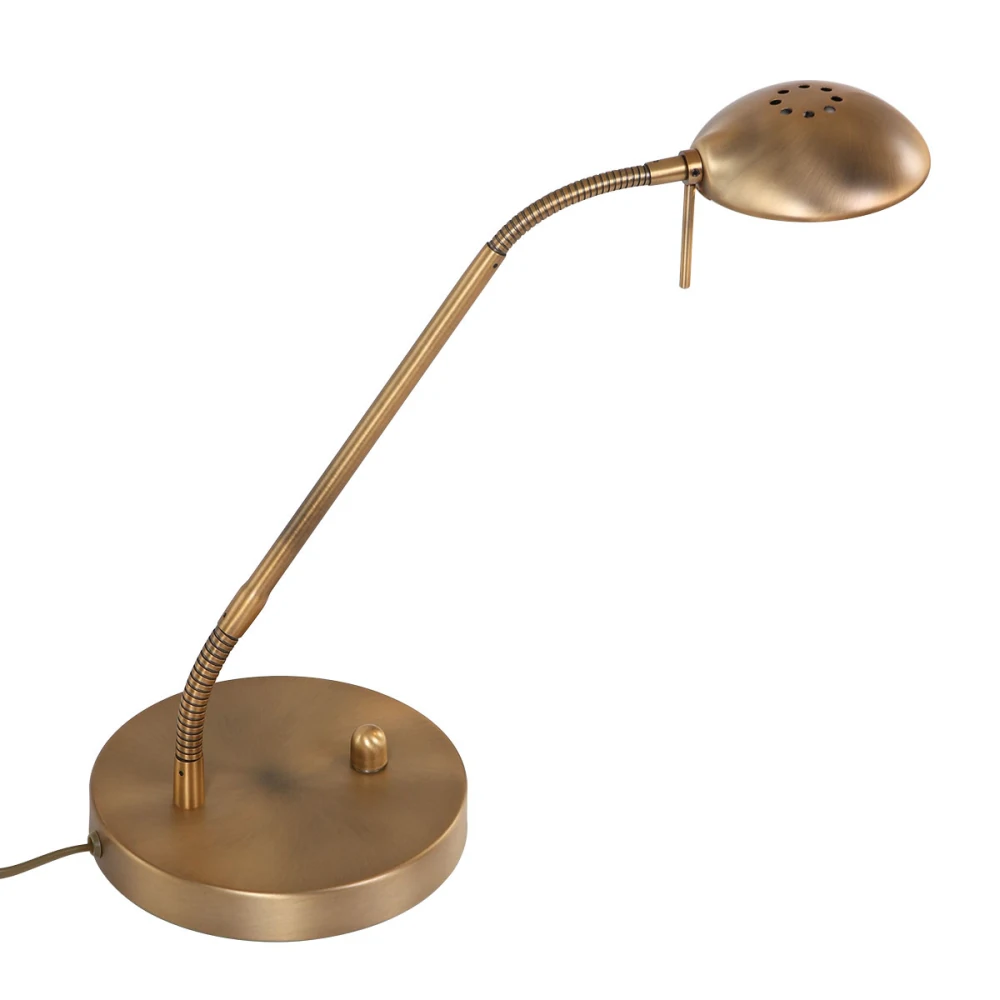 Mexlite Table lamp BIRON, 1-light, bronze, bronze brushed