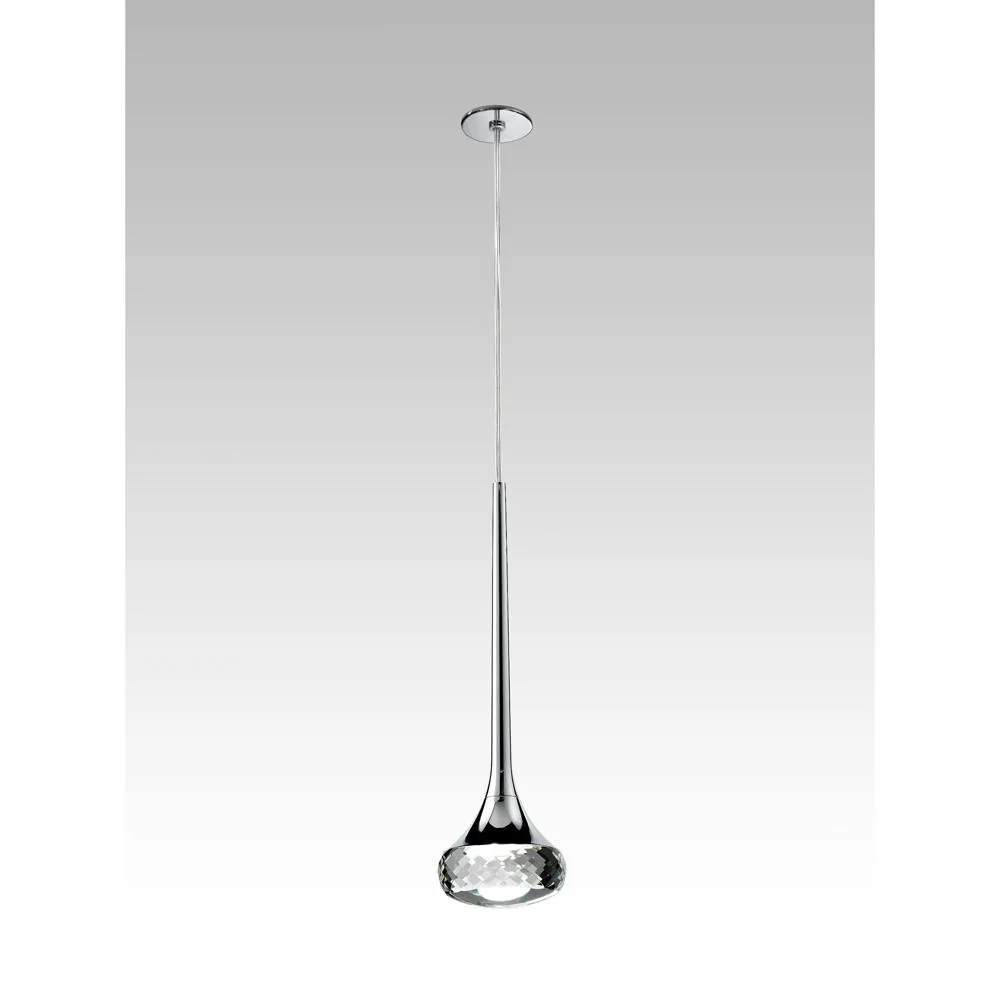 [AXO-SPFAIRYICSCRLED] Axolight Suspension LED encastrée SP FAIRY I, 6.2W, 2700K, 565lm, IP20, chrome, verre transparent
