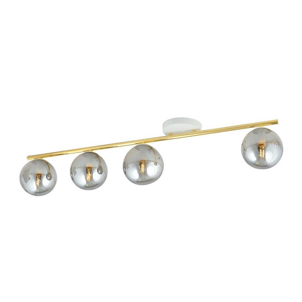 Plafonnier Monza 4 – Blanc, graphite