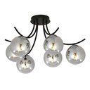 Boston 6 ceiling lamp – graphite