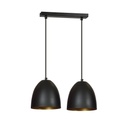 Lampe suspendue Lenox 2 – noir doré
