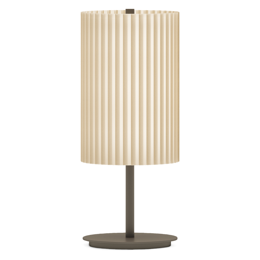 E9 COCO Pongé Fabric Table Lamp Entirely Handmade in Italy