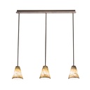 OR28 Suspension Lamp with Three Carrara Marble Lampshades Entirely Handmade in Italy