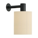 E11 LADY D Pongé Fabric Wall Lamp Entirely Handmade in Italy