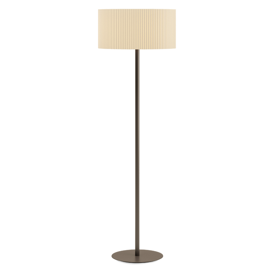 E18 LOREN Pongé Fabric Floor Lamp Entirely Handmade in Italy