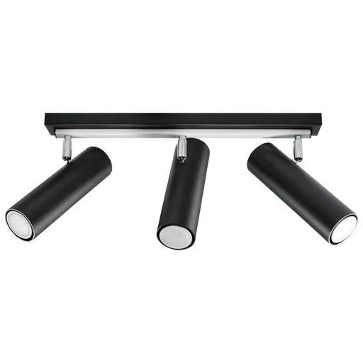 [SL.0501] DIREZIONE 3 ceiling light black
