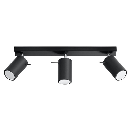 [SL.0093] RING 3 ceiling light black