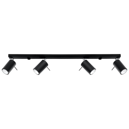 [SL.0332] RING 4L ceiling light black