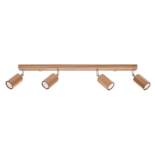 [SL.1031] ZEKE 4 Oak Ceiling Lamp