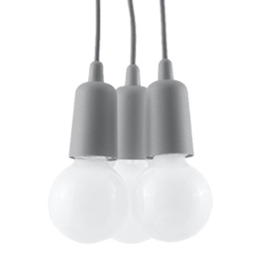 [SL.0576] DIEGO 3 pendant lamp grey