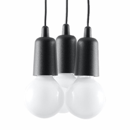 [SL.0573] DIEGO 3 pendant lamp black