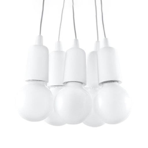 [SL.0571] DIEGO 5 pendant lamp white