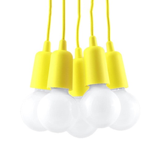 [SL.0580] DIEGO 5 pendant lamp yellow