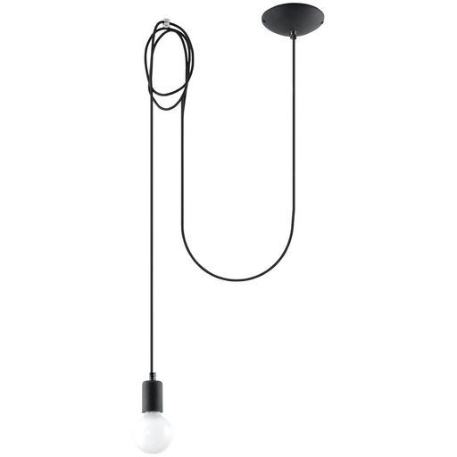 [SL.0369] EDISON 1 pendant lamp black