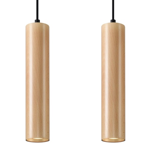 [SL.0637] LINO 2 wooden pendant lamp