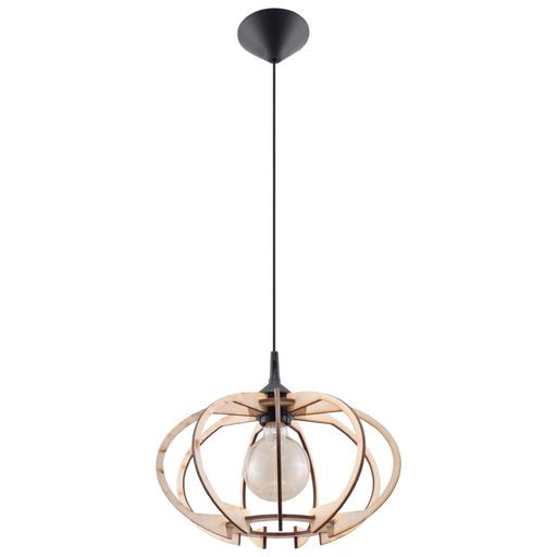 [SL.0392] MANDELINO pendant lamp in natural wood