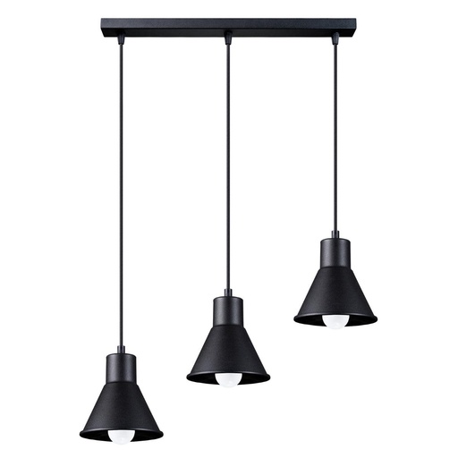 [SL.0986] TALEJA 3 pendant lamp black [E27].