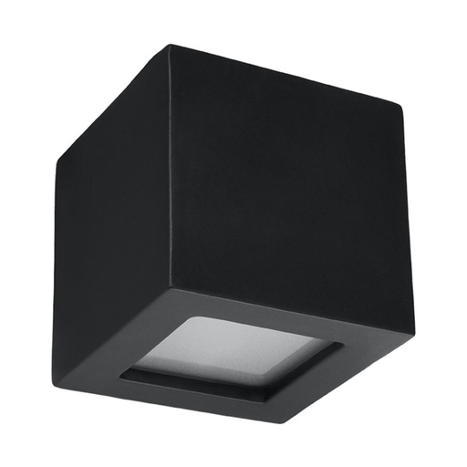[SL.0872] LEO ceramic wall lamp black