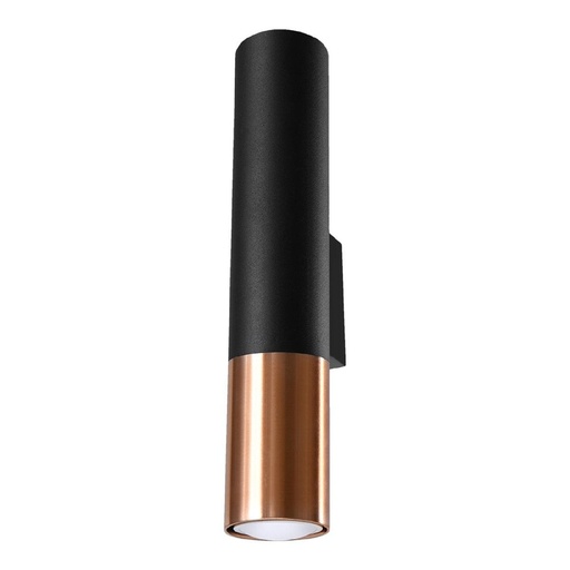 [SL.0944] LOOPEZ wall lamp black/copper