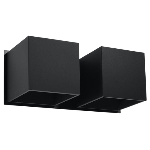 [SL.0657] QUAD 2 wall lamp black