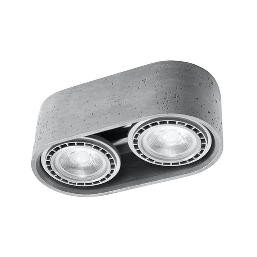 [SL.0882] BASIC 2 ceiling light in concrete
