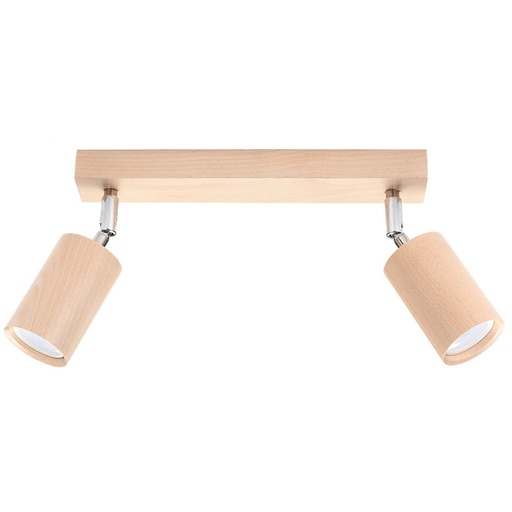 [SL.0702] BERG 2 ceiling light in natural wood
