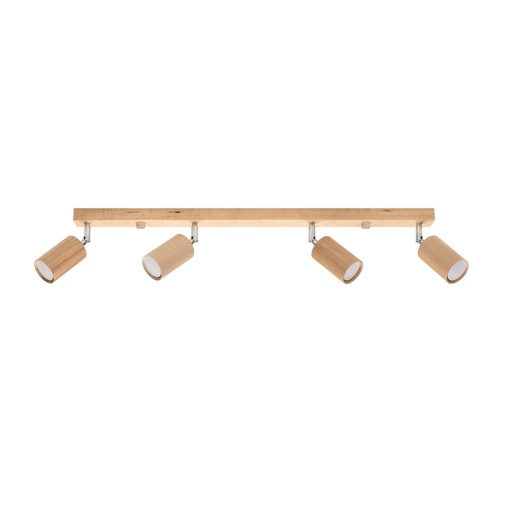 [SL.1042] BERG 4 ceiling light in natural wood