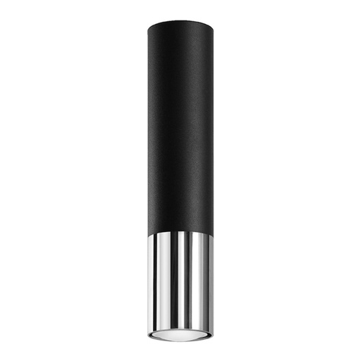 [SL.0939] LOOPEZ ceiling light black/chrome