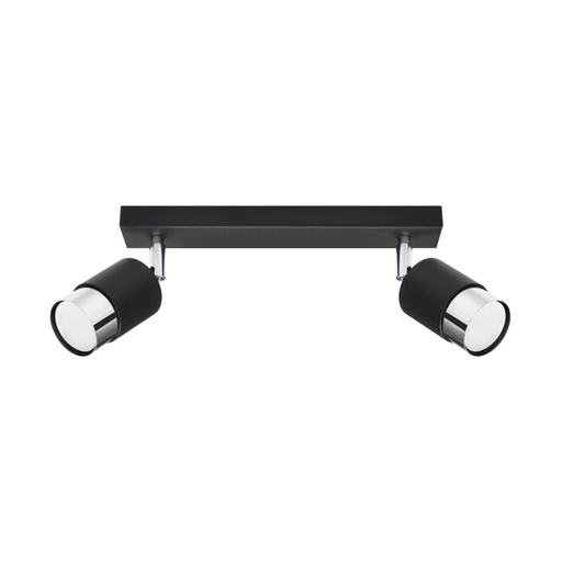[SL.1065] NERO 2 ceiling light black/chrome