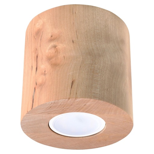 [SL.0492] ORBIS ceiling light in natural wood