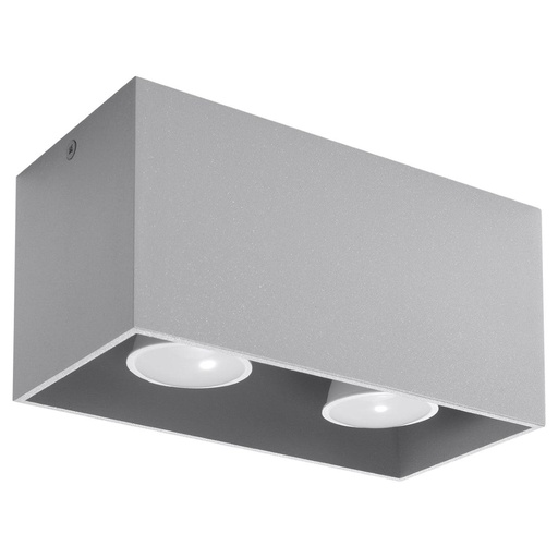 [SL.0382] QUAD ceiling light grey