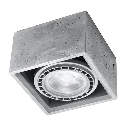 [SL.0883] QUATRO 1 ceiling light in concrete