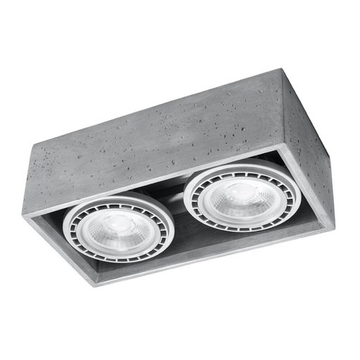 [SL.0884] QUATRO 2 ceiling light in concrete