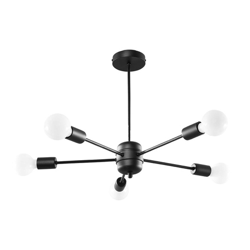 [SL.1022] LANGO 5 Black Chandelier
