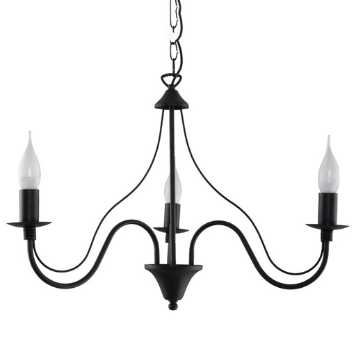 [SL.0217] MINERWA 3 black chandelier