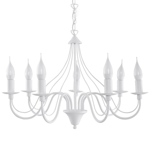 [SL.0215] MINERWA 7 White Chandelier