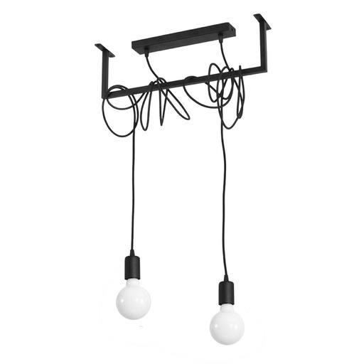 [SL.0894] SALAMANCA 2 black chandelier