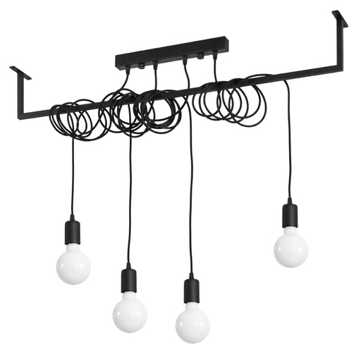 [SL.0895] SALAMANCA 4 Black Chandelier