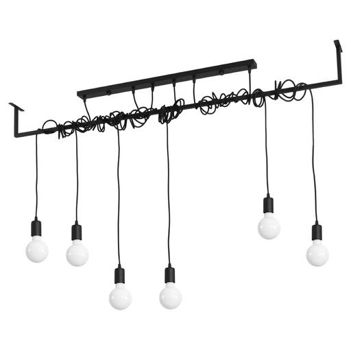 [SL.0896] SALAMANCA 6 Black Chandelier