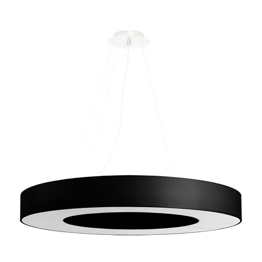 [SL.0754] SATURNO SLIM 70 Black Chandelier