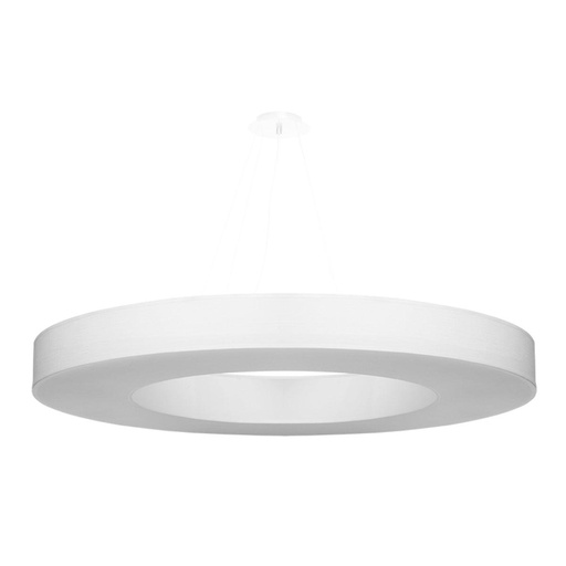[SL.0797] SATURNO SLIM 90 White Chandelier
