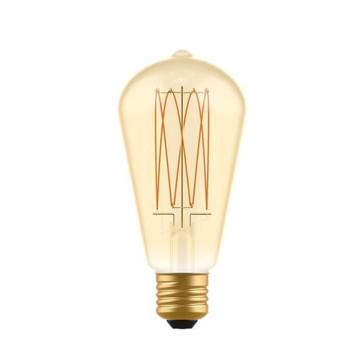 [8057971910199] LED Bulb Gold Carbon Line Vertical Filament Edison ST64 7W