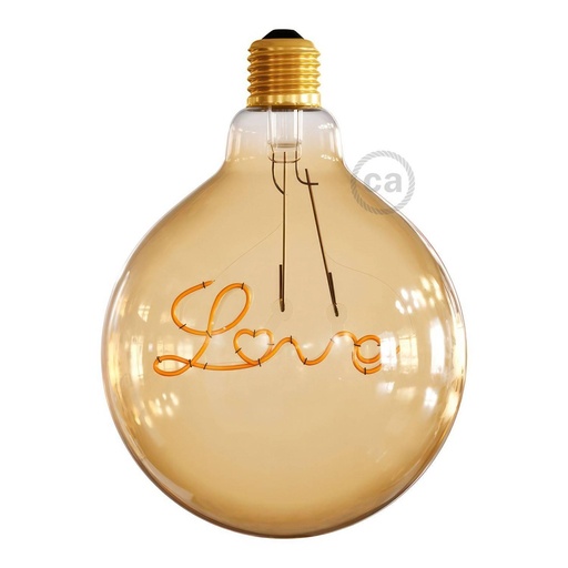 [8055681814714] Golden LED Suspension Bulb Globo G125 Single Filament