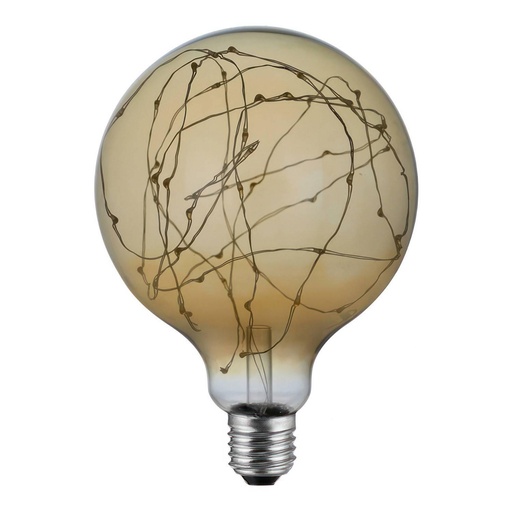[8055681814950] LED Milleluci Golden Globe Bulb G125 2W 40Lm E27 2000K